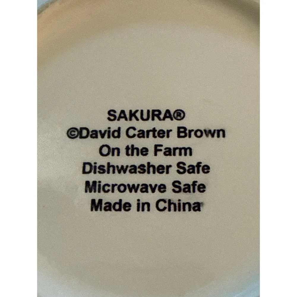 Sakura David Carter Brown On the Farm Rooster Bowls Set of 2 Farmhouse Decor